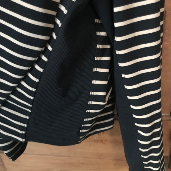 Zenergy by Chico's Open Drape Striped Knit Jacket 2 L - Picture 6 of 8